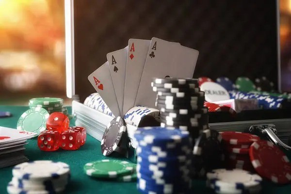 Live football and casino game interface dashboard
